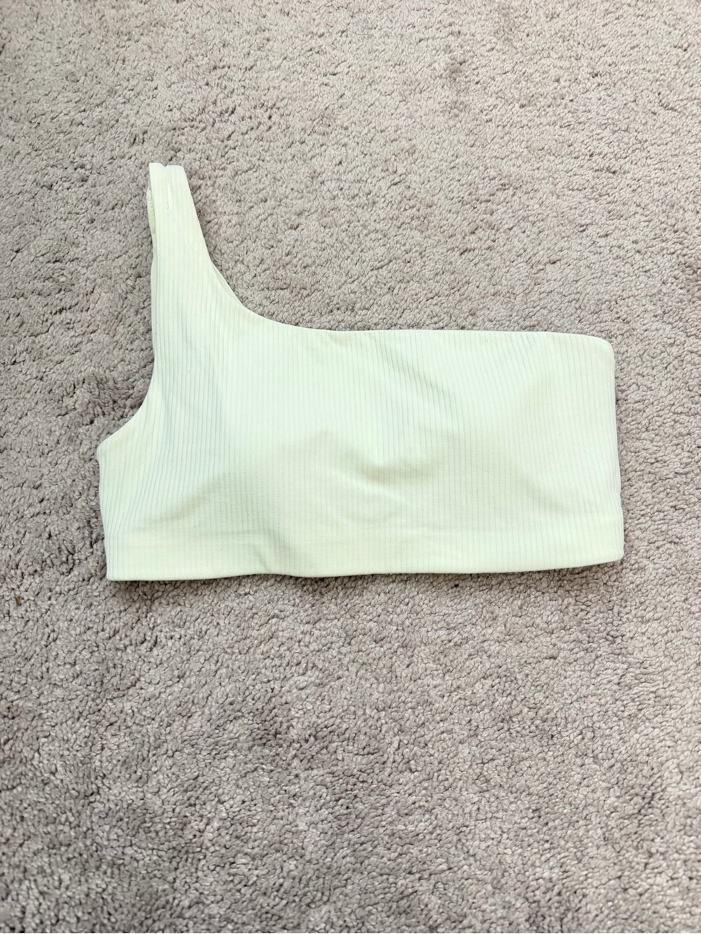 lululemon Ribbed Nulu Asymmetrical Yoga Bra